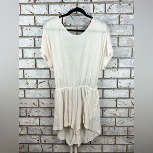 Free People | Cream Oversized Romper